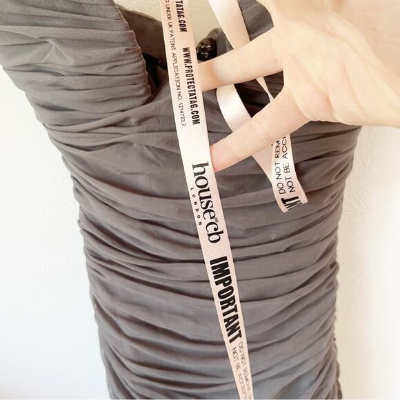 NWOT House of CB Cindy Ruched Strapless Dress Sz S - Picture 7 of 9